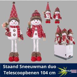    Malzeme Dekoratif Yılbaşı Süsü Noel Kardan Adam (İthal-1 adet-104 cm)