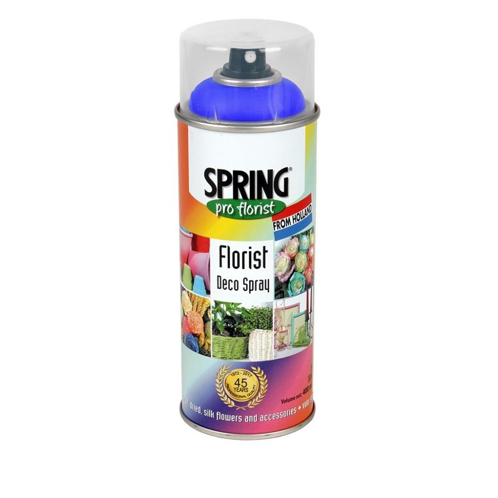 İthal Dekorasyon Ürünleri | Malzeme  İthal Sprey Deco Spring Pro Florist FLUOR BLUE (599-400 ml) | 